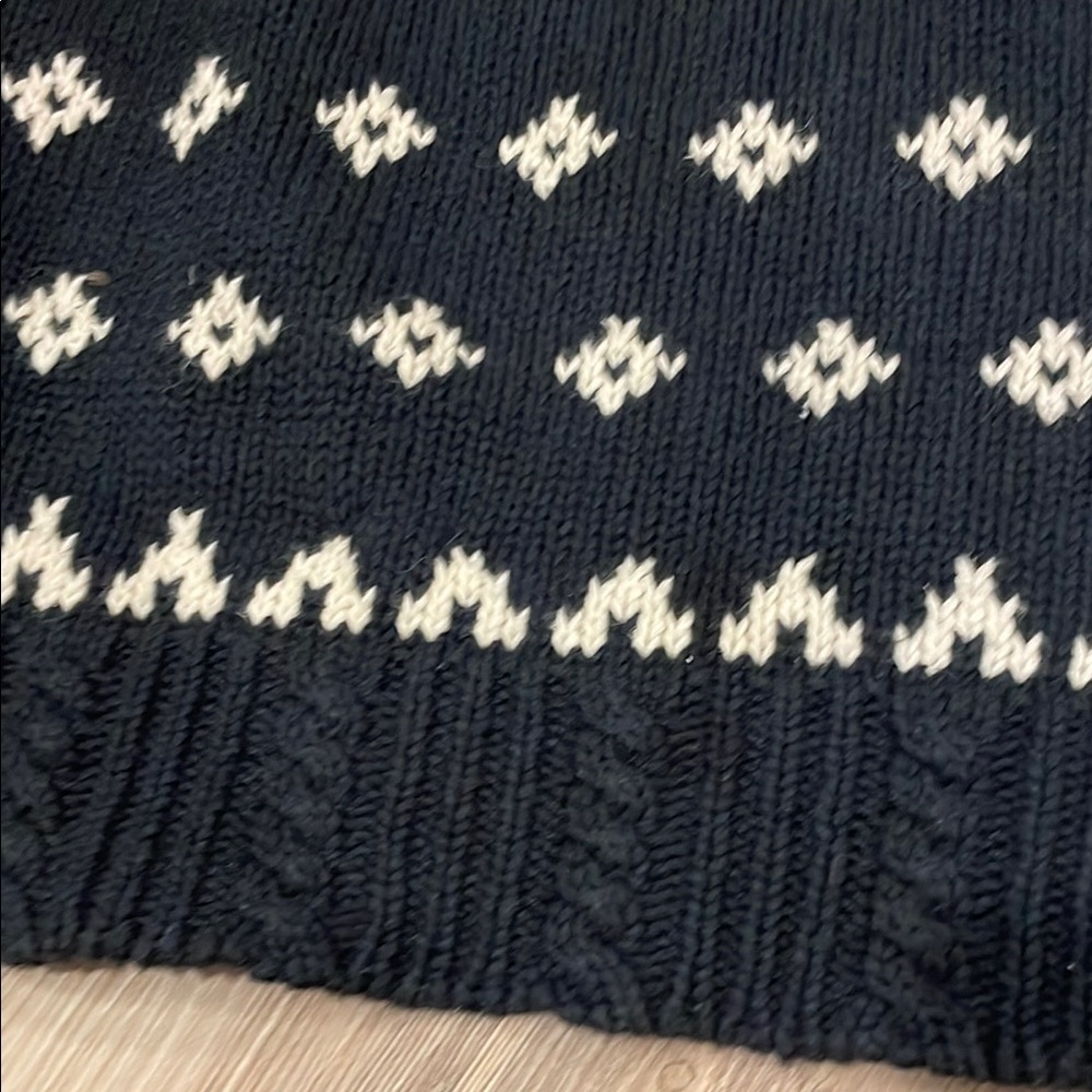 Northern Isles B. Moss Floral Patterned navy Sweater Large - Picture 6 of 6